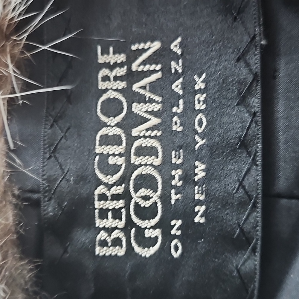 Vintage Bergdorf Goodman Genuine Raccoon Fur XL Stroller Coat Jacket - Picture 15 of 15